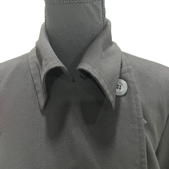 AB Studio Womens Black Peacoat Sz 8 Classic Stylish Winter Versatile Casual Warm - Picture 8 of 8